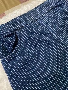 Blue Striped Pants