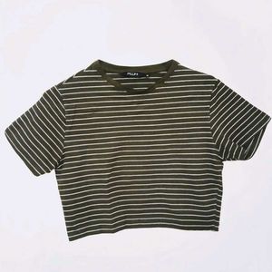 Striped Cropped T-Shirt