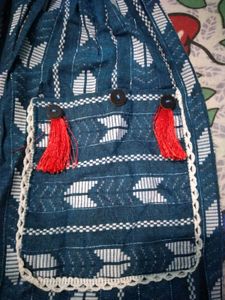 Stylish Teal Printed Kurta