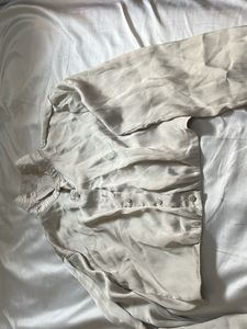 Lightweight Silky Button-Up Shirt