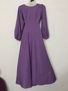 Pintresty Elegant Purple V-Neck Maxi Dress