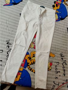White Skinny Jeans by Ether