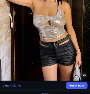 Metallic Ruched Halter Top