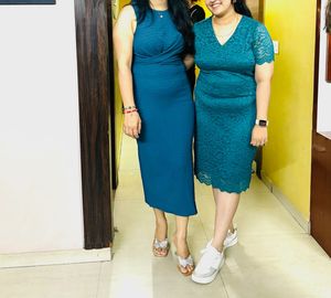 Elegant Blue Bodycon Dress