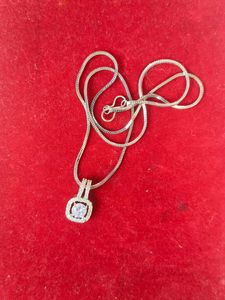 American Diomond With Silver Colour Chain
