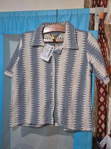 Cuban Collar Boxy Shirt for Woman