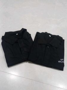 Woods Black Casual 2 T-Shirts Combo