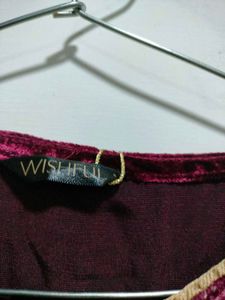Velvet kurta with Tag
