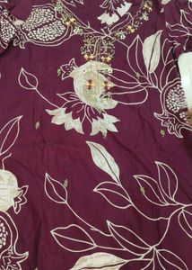 Maroon Ethnic Plazo set