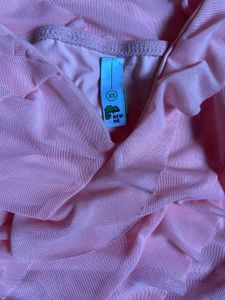 Cute Pink Ruffled Mini Dress