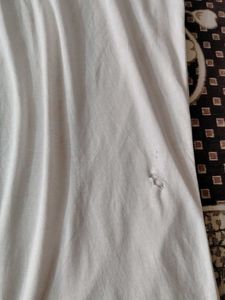 Men's White Graphic Print Polo T-Shirt