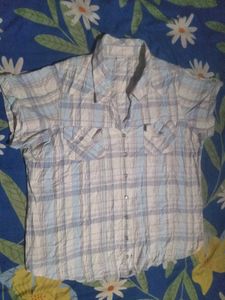 Women's Plaid Short Sleeve Shirt