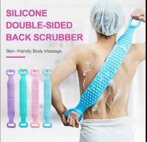 Silicon Bath Body Back Scrubber- Combo Pack Of 2