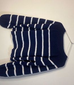 Striped Cropped Sweater