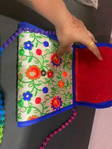 Embroidered Clutch Purse