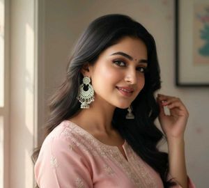 Gimiss Silver Jhumka Earrings