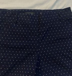 Navy Blue Polka Dot Pants