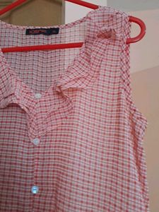 korean style checked mini frock