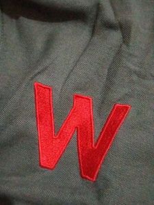 Men's Grey Polo T-Shirt with Red 'W' Logo