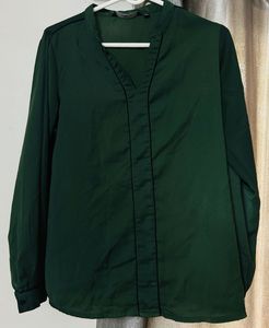 Olive panel shirt