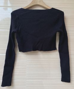 🖤Chic Black Cropped Cardigan
