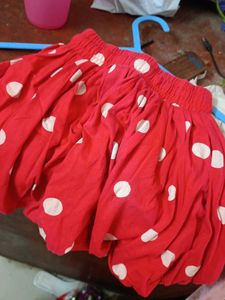 Red Polka Dot bubble skirt