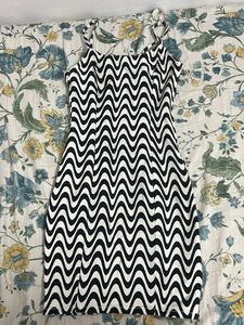 Black & White Swirl Mini Dress