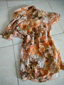 bella hadid Sheer Floral Print Button-Up cowgirl S
