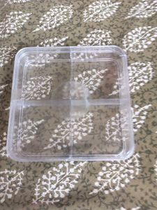 Clear 4 Compartment Storage Container