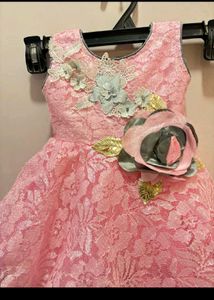 Stunning Lace Flower Dress