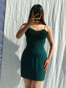 Green Mini Bodycon Dress