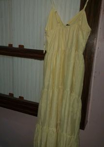 Yellow Tiered Maxi Dress