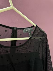 MANGO Classic Black Dress - Size M