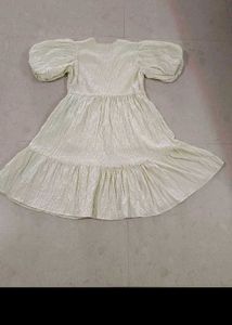 Chic Puff Sleeve Tiered Dress