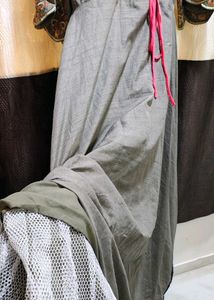 Elegant Grey Anarkali Gown full size