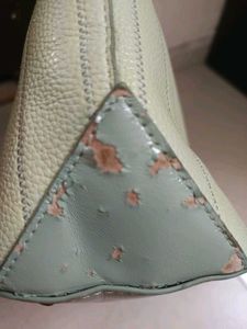 Light Green Textured Tote Bag