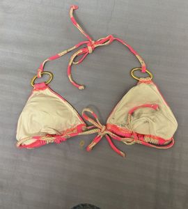 Pink Polka Dot Bikini Top