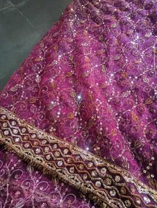 Shiny Worked Saree 💝