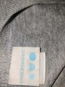 Comfortable Grey Long Sleeve Top