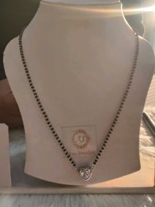 92.5Heart Pendant Mangalsutra Necklace