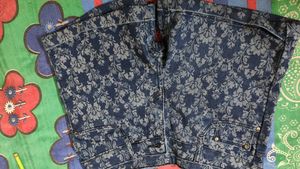 Printed denim Shorts 30 Size
