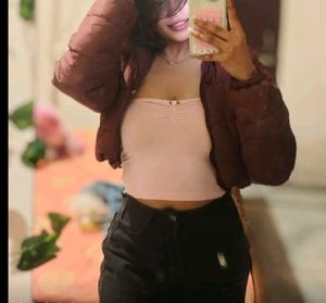 Burgundy Puffer Jacket