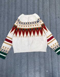 Patterned Knit Pullover Sweater