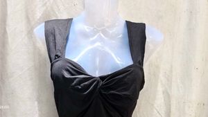 Chic Black Ruched Dress
