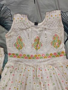 White Sequined Lehenga Choli