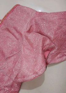 SPARKILING PINK PARTY SAREE + FREE GIFT!!!