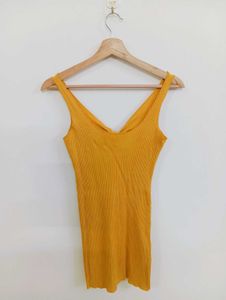 Mustard Yellow Knit Dress