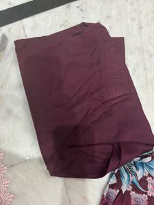 purple Floral Print Kurta Set