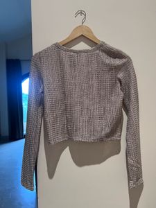 Chic Textured Long Sleeve Top