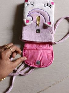 Cute Unicorn Plush Crossbody Bag